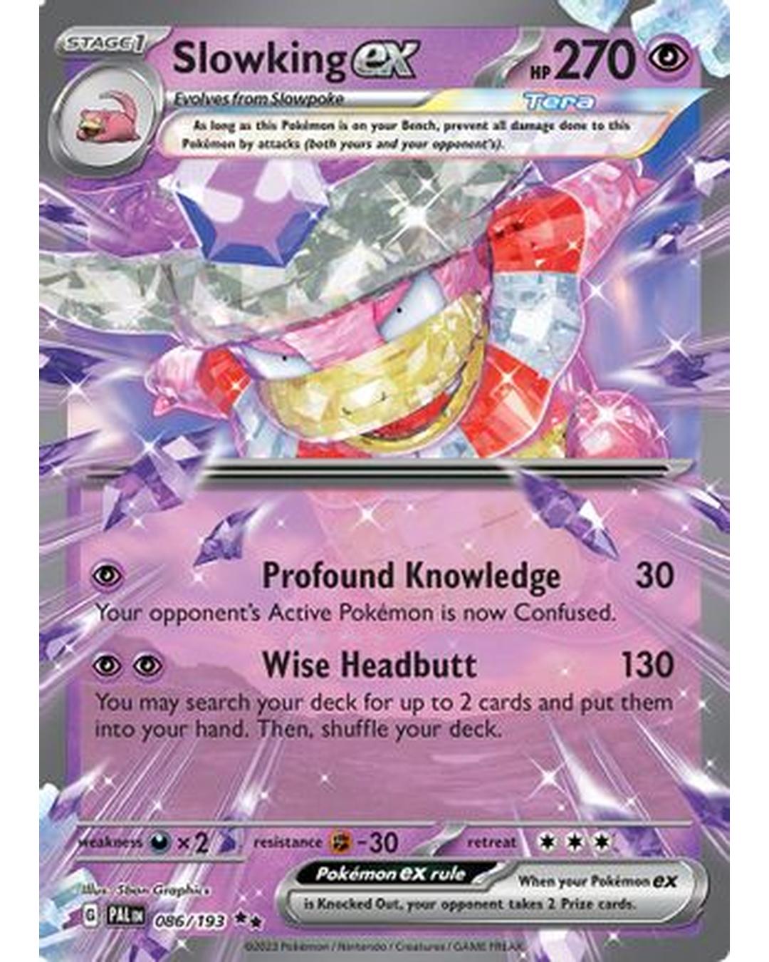 Slowking ex 086/193  - Holofoil SV02 Paldea Evolved - Double Rare