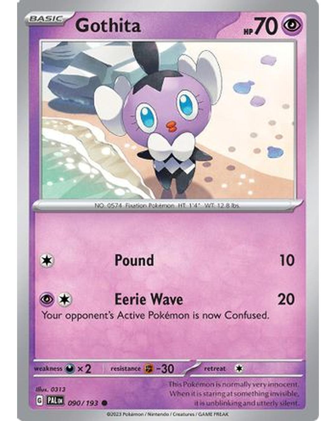 Gothita 090/193  - Reverse Holofoil SV02 Paldea Evolved - Common