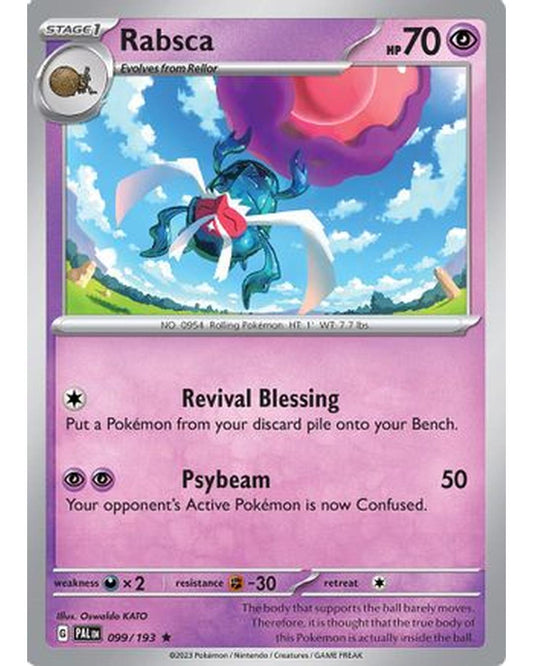 Rabsca 099/193  - Reverse Holofoil SV02 Paldea Evolved - Rare