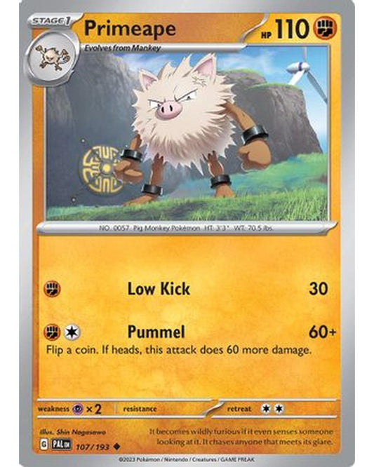 Primeape 107/193  SV02 Paldea Evolved - Uncommon