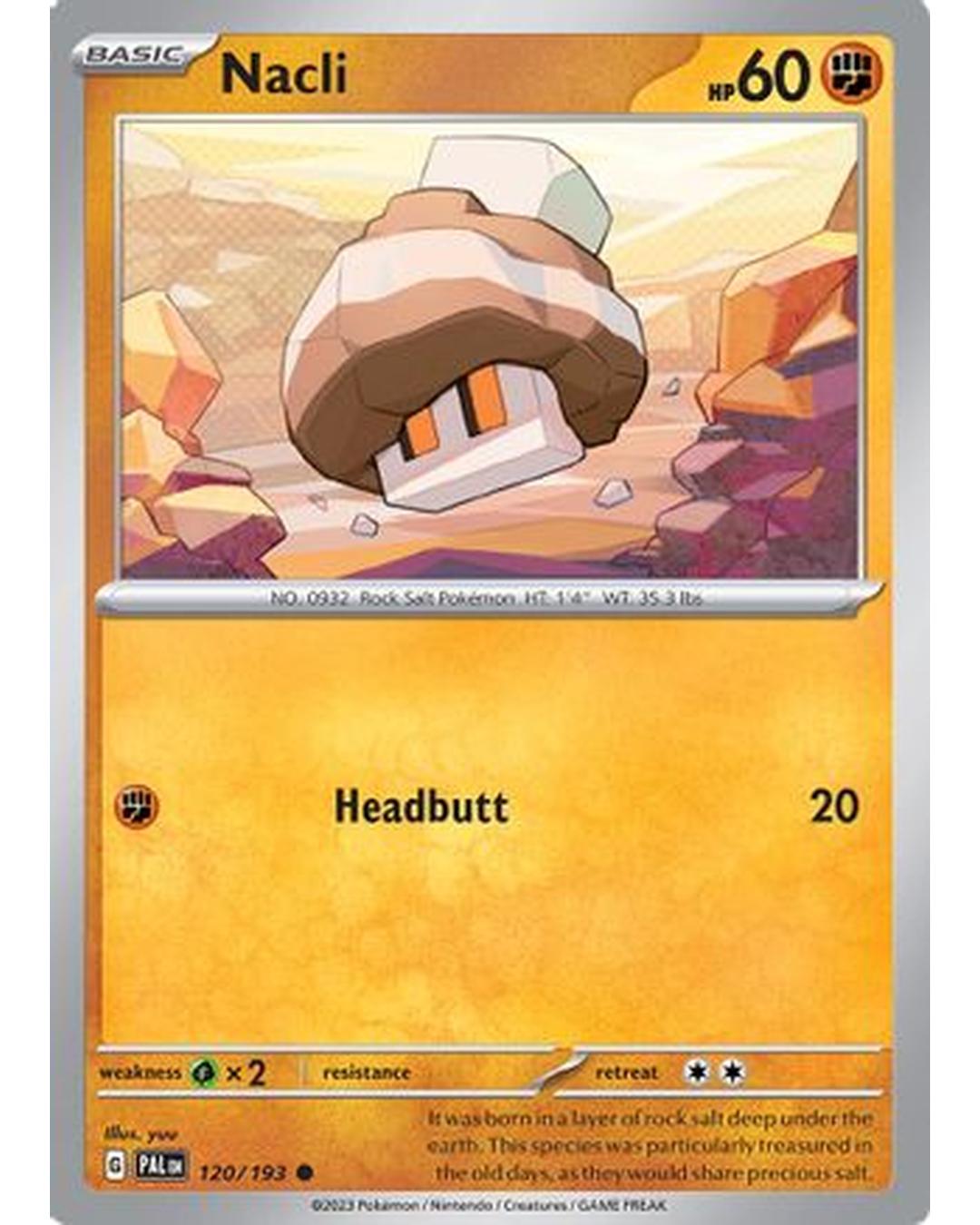 Nacli 120/193  - Reverse Holofoil SV02 Paldea Evolved - Common