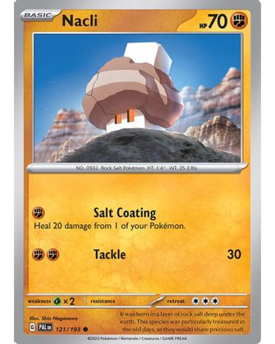 Nacli 121/193  - Reverse Holofoil SV02 Paldea Evolved - Common