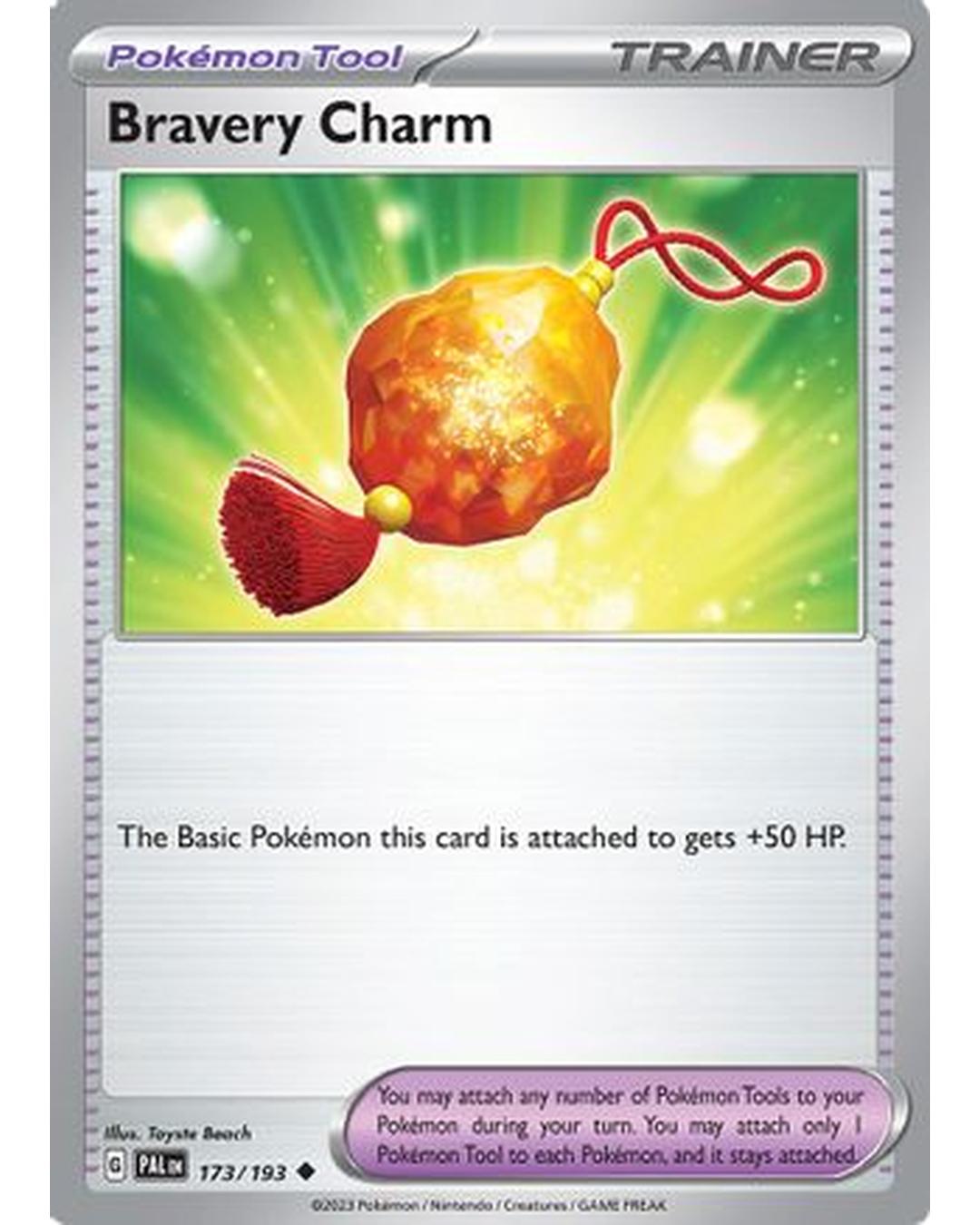 Bravery Charm 173/193  SV02 Paldea Evolved - Uncommon