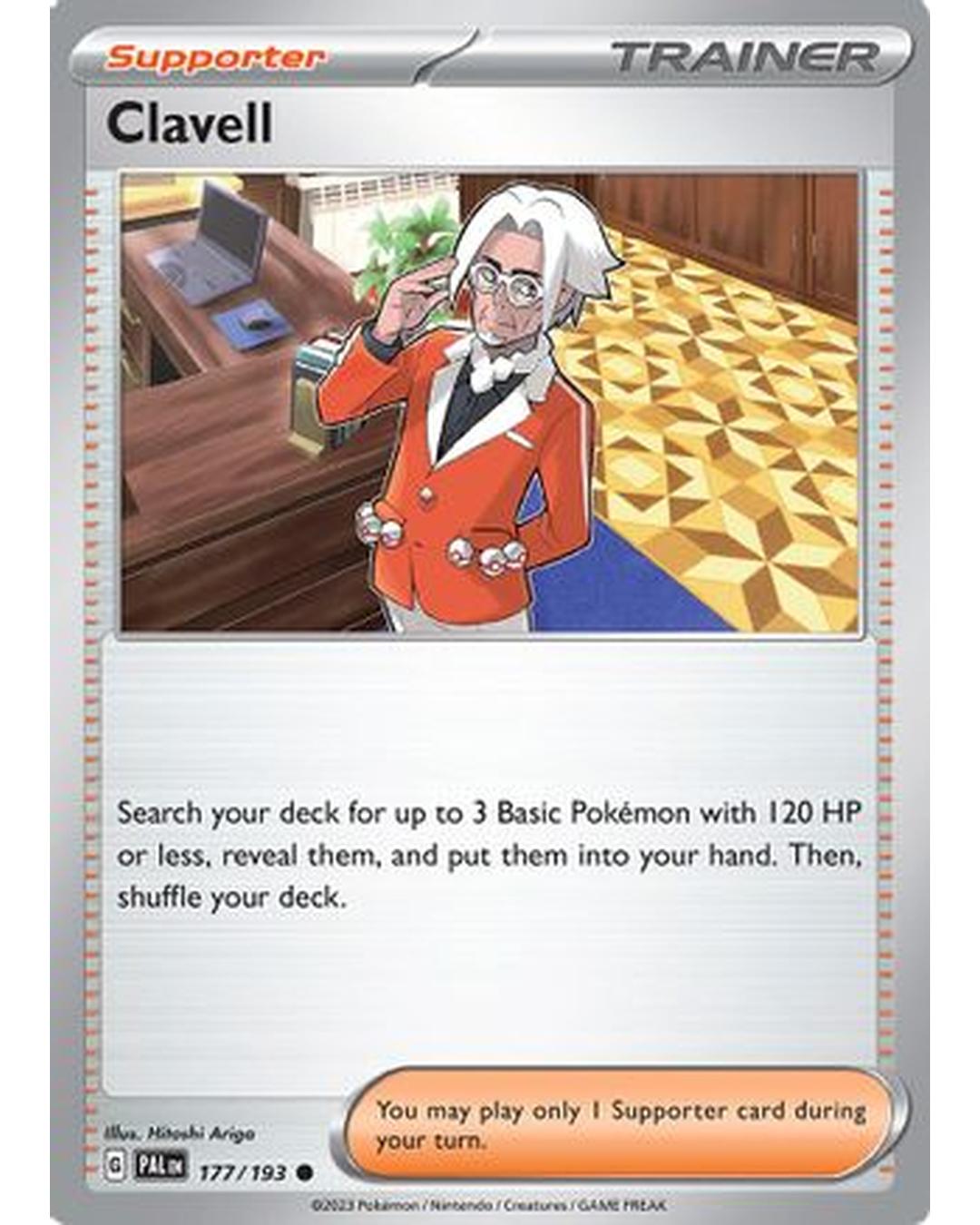 Clavell 177/193  - Reverse Holofoil SV02 Paldea Evolved - Common