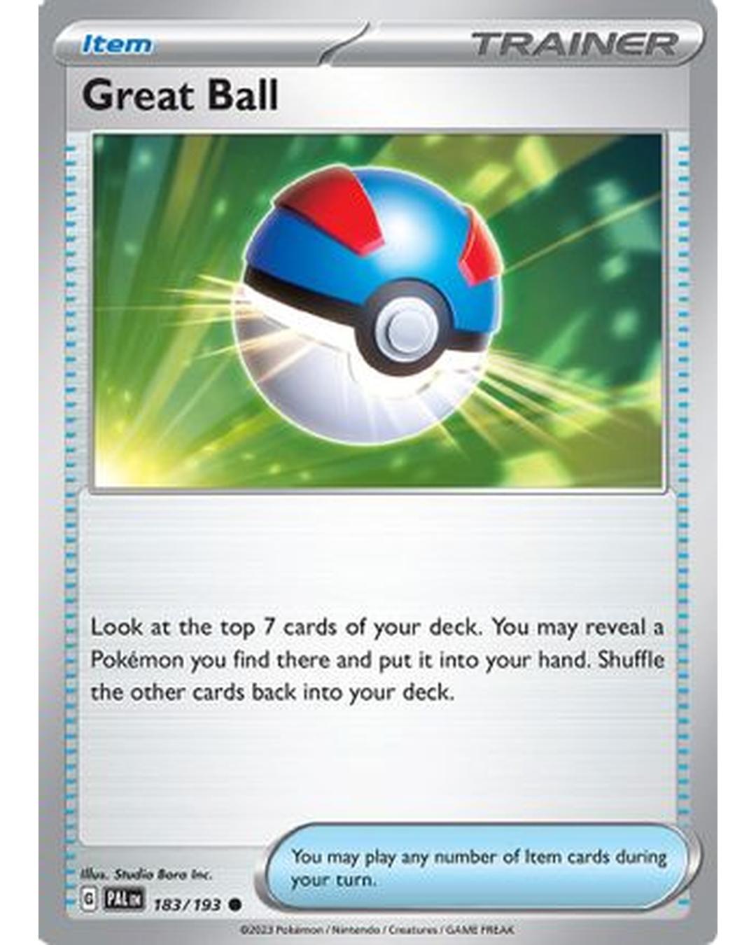 Great Ball 183/193  SV02 Paldea Evolved - Common