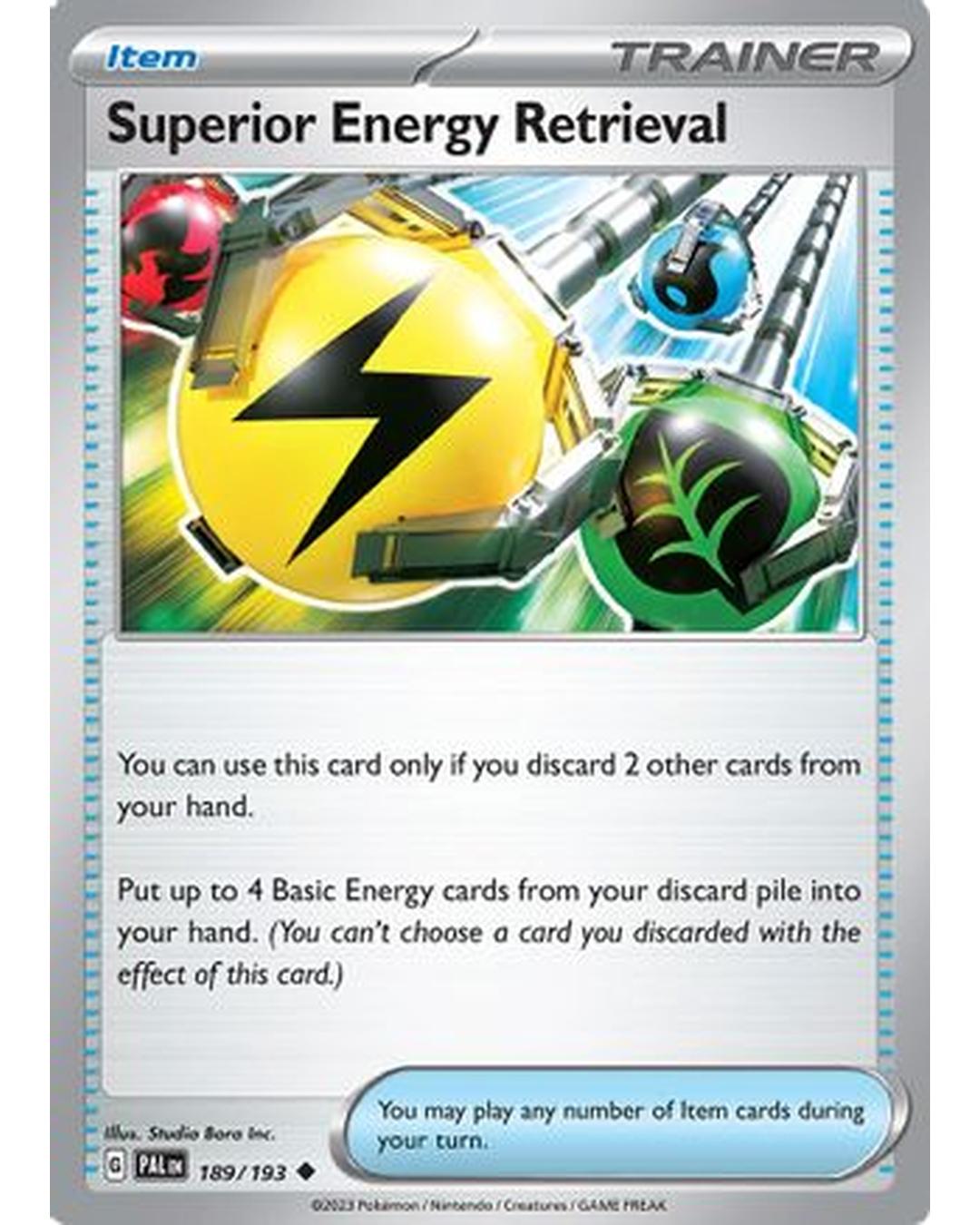 Superior Energy Retrieval 189/193  SV02 Paldea Evolved - Uncommon
