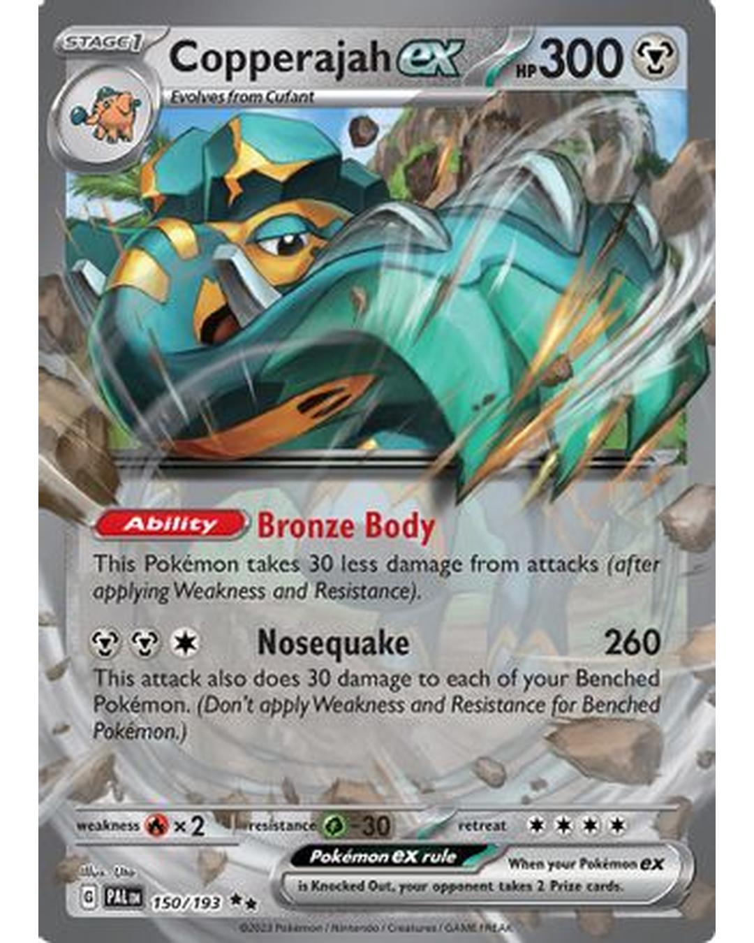 Copperajah ex 150/193  - Holofoil SV02 Paldea Evolved - Double Rare