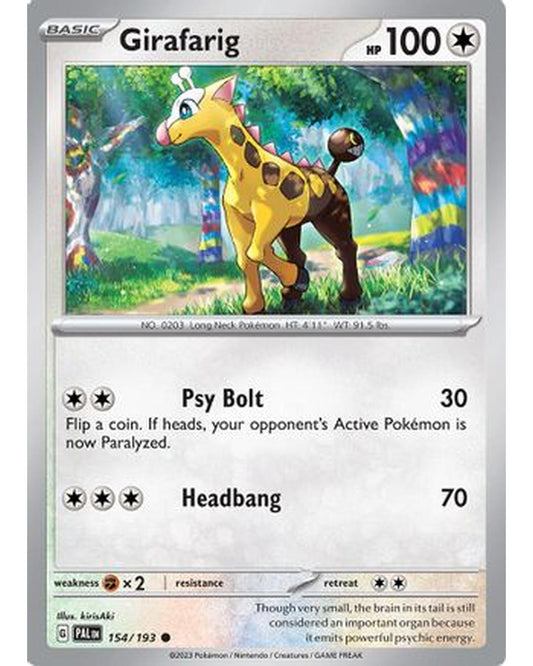 Girafarig 154/193  SV02 Paldea Evolved - Common