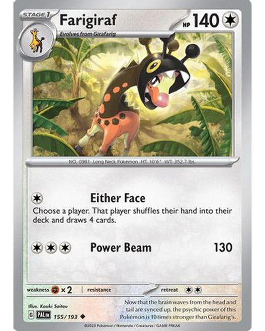 Farigiraf 155/193  SV02 Paldea Evolved - Uncommon