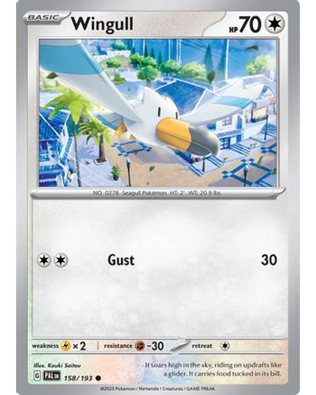 Wingull 158/193  - Reverse Holofoil SV02 Paldea Evolved - Common