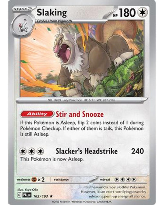 Slaking 162/193  - Reverse Holofoil SV02 Paldea Evolved - Rare