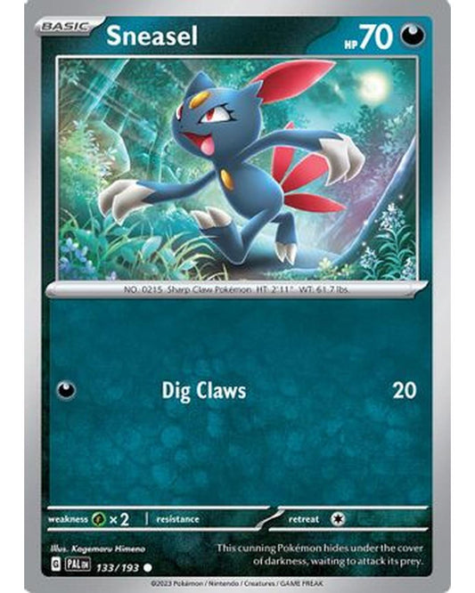 Sneasel 133/193  - Reverse Holofoil SV02 Paldea Evolved - Common