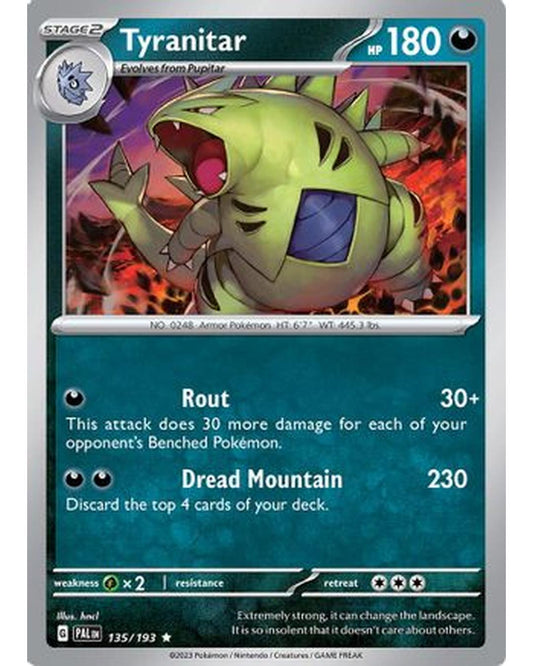Tyranitar 135/193  - Holofoil SV02 Paldea Evolved - Rare