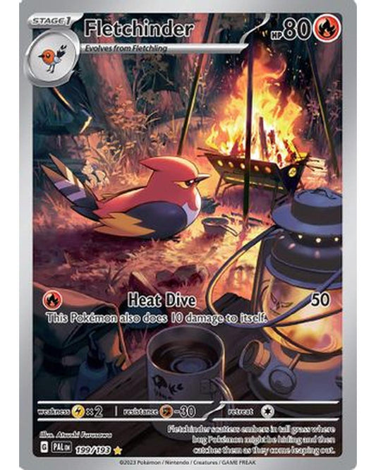 Fletchinder 199/193  - Holofoil SV02 Paldea Evolved - Illustration Rare