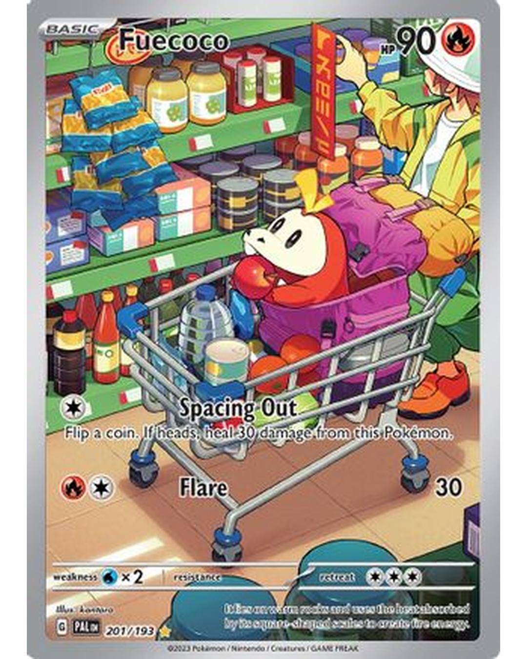 Fuecoco 201/193  - Holofoil SV02 Paldea Evolved - Illustration Rare