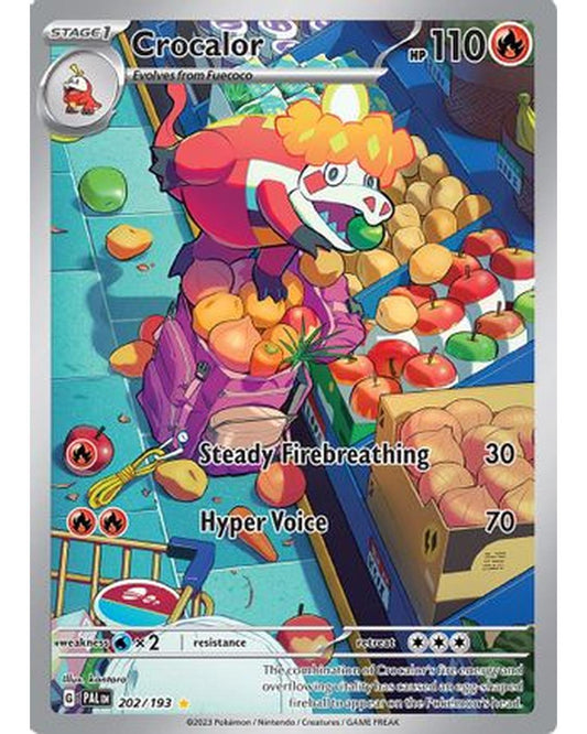 Crocalor 202/193  - Holofoil SV02 Paldea Evolved - Illustration Rare