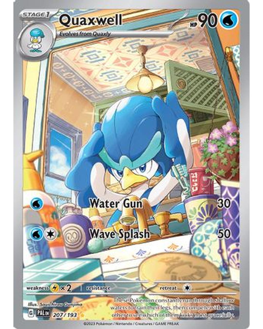 Quaxwell 207/193  - Holofoil SV02 Paldea Evolved - Illustration Rare