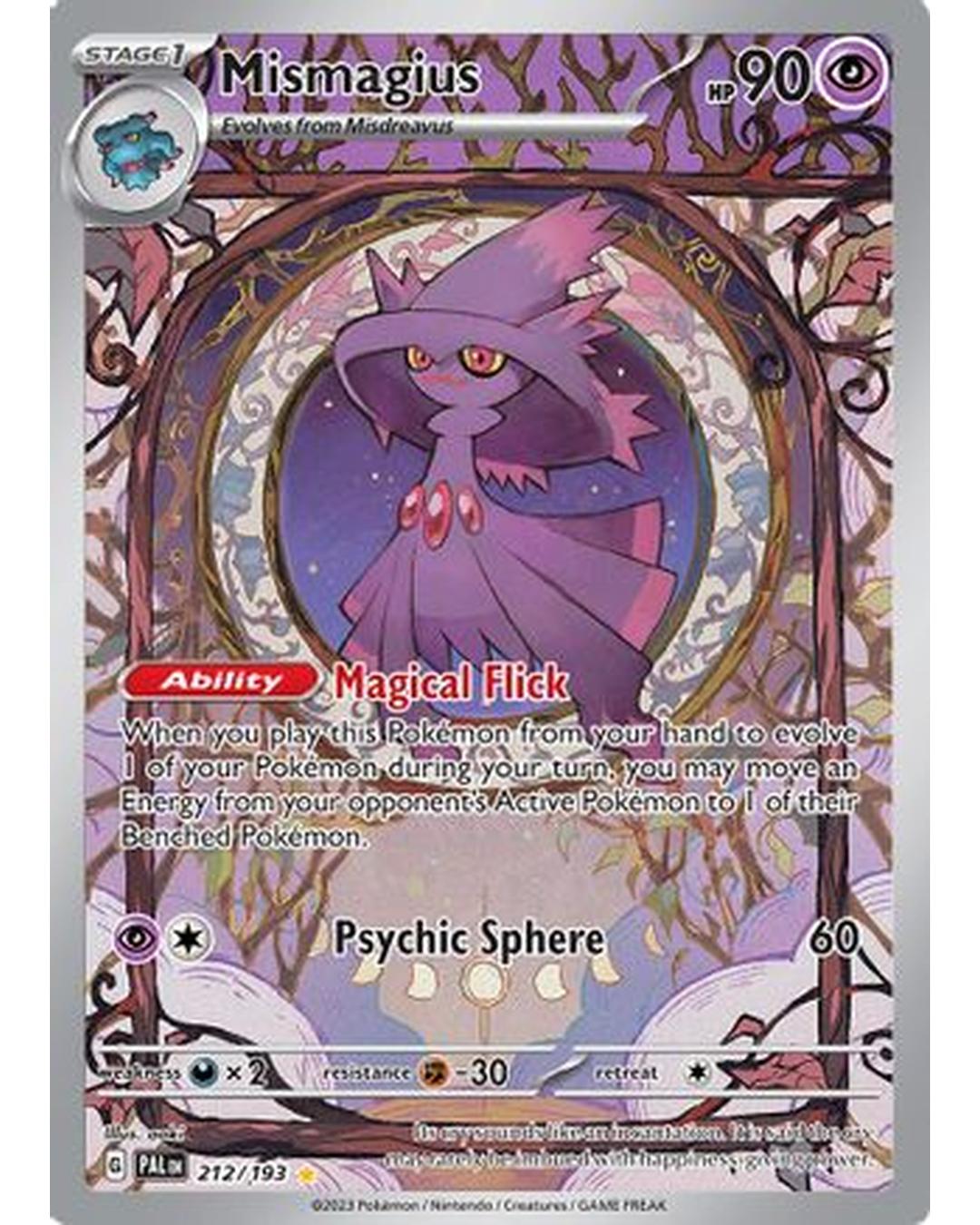 Mismagius 212/193  - Holofoil SV02 Paldea Evolved - Illustration Rare