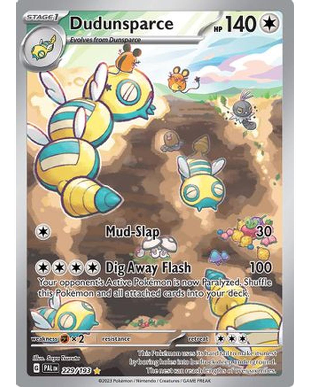 Dudunsparce 229/193  - Holofoil SV02 Paldea Evolved - Illustration Rare