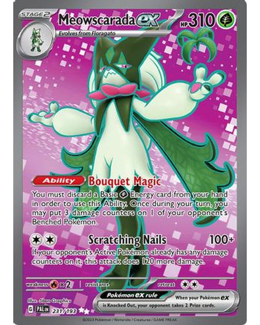 Meowscarada ex 231/193  - Holofoil SV02 Paldea Evolved - Ultra Rare