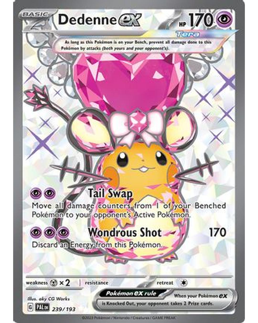 Dedenne ex 239/193  - Holofoil SV02 Paldea Evolved - Ultra Rare