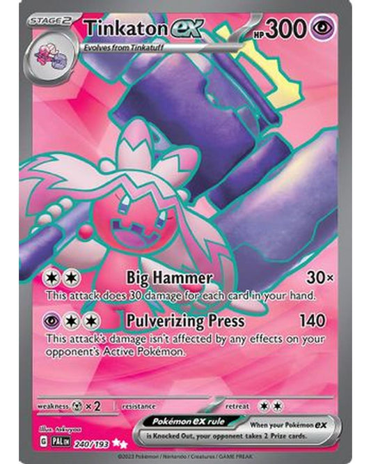 Tinkaton ex 240/193  - Holofoil SV02 Paldea Evolved - Ultra Rare