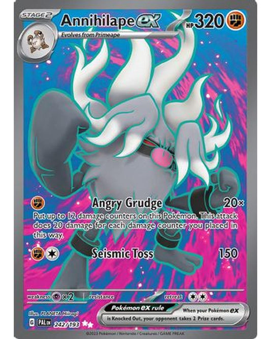 Annihilape ex 242/193  - Holofoil SV02 Paldea Evolved - Ultra Rare