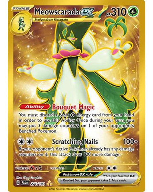 Meowscarada ex 271/193  - Holofoil SV02 Paldea Evolved - Hyper Rare