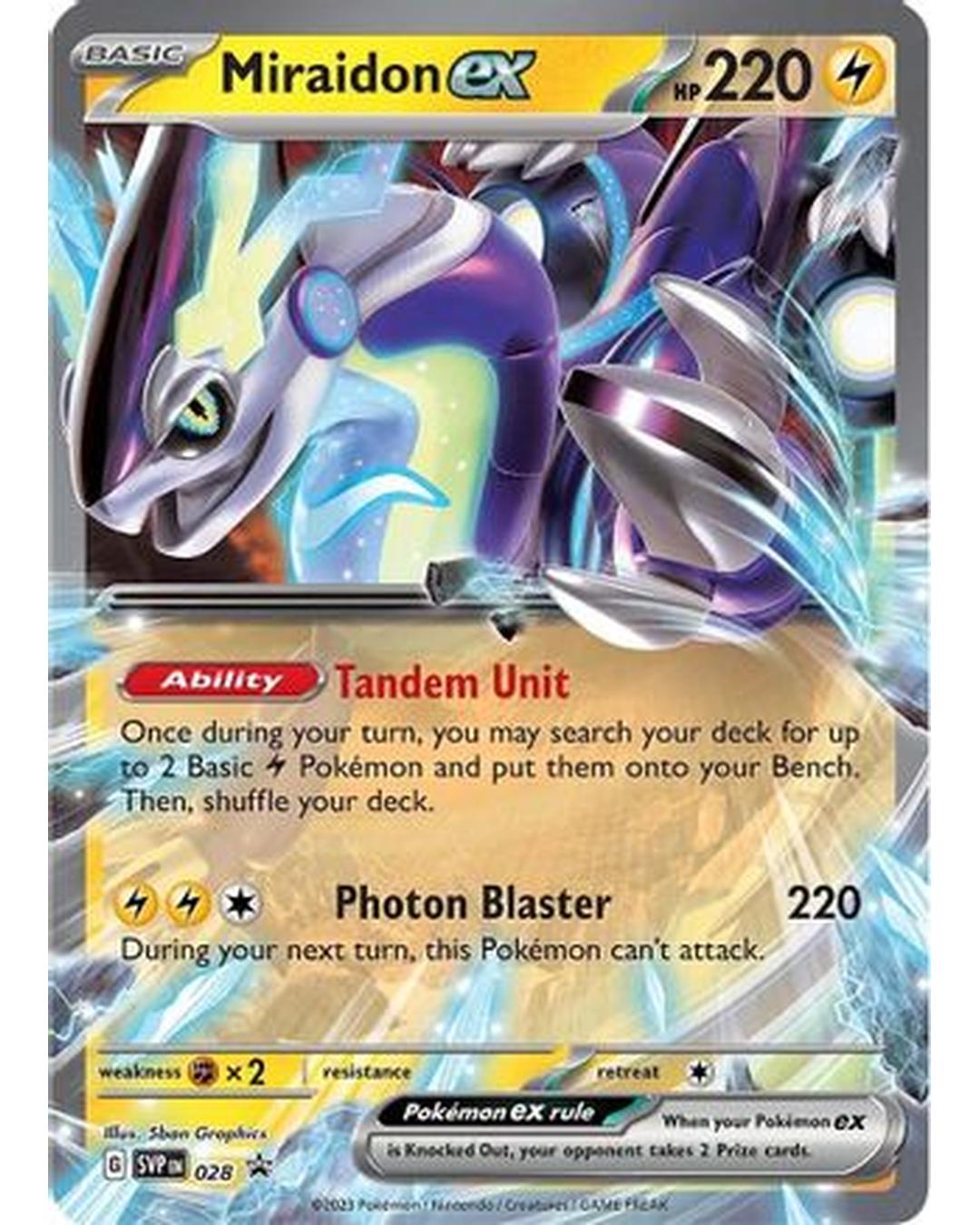 Miraidon ex 028  - Holofoil SV Scarlet & Violet Promo Cards - Promo