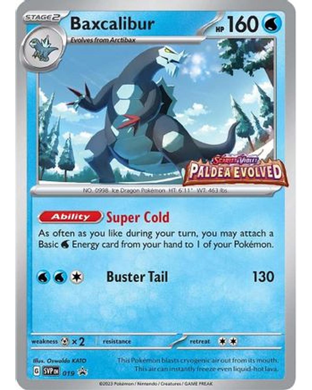 Baxcalibur 019  - Holofoil SV Scarlet & Violet Promo Cards - Promo