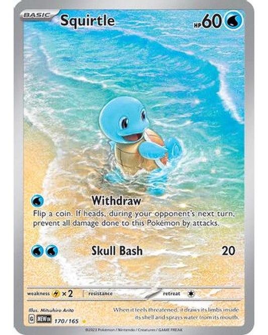 Squirtle 170/165  - Holofoil SV Scarlet & Violet 151 - Illustration Rare