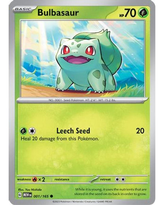 Bulbasaur 001/165  SV Scarlet & Violet 151 - Common