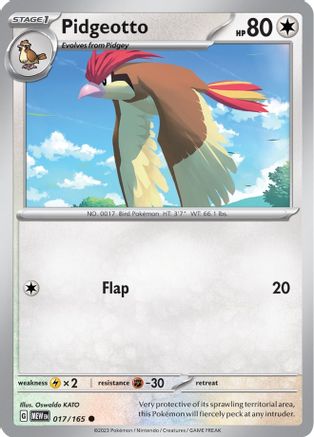 Pidgeotto 017/165  SV Scarlet & Violet 151 - Common