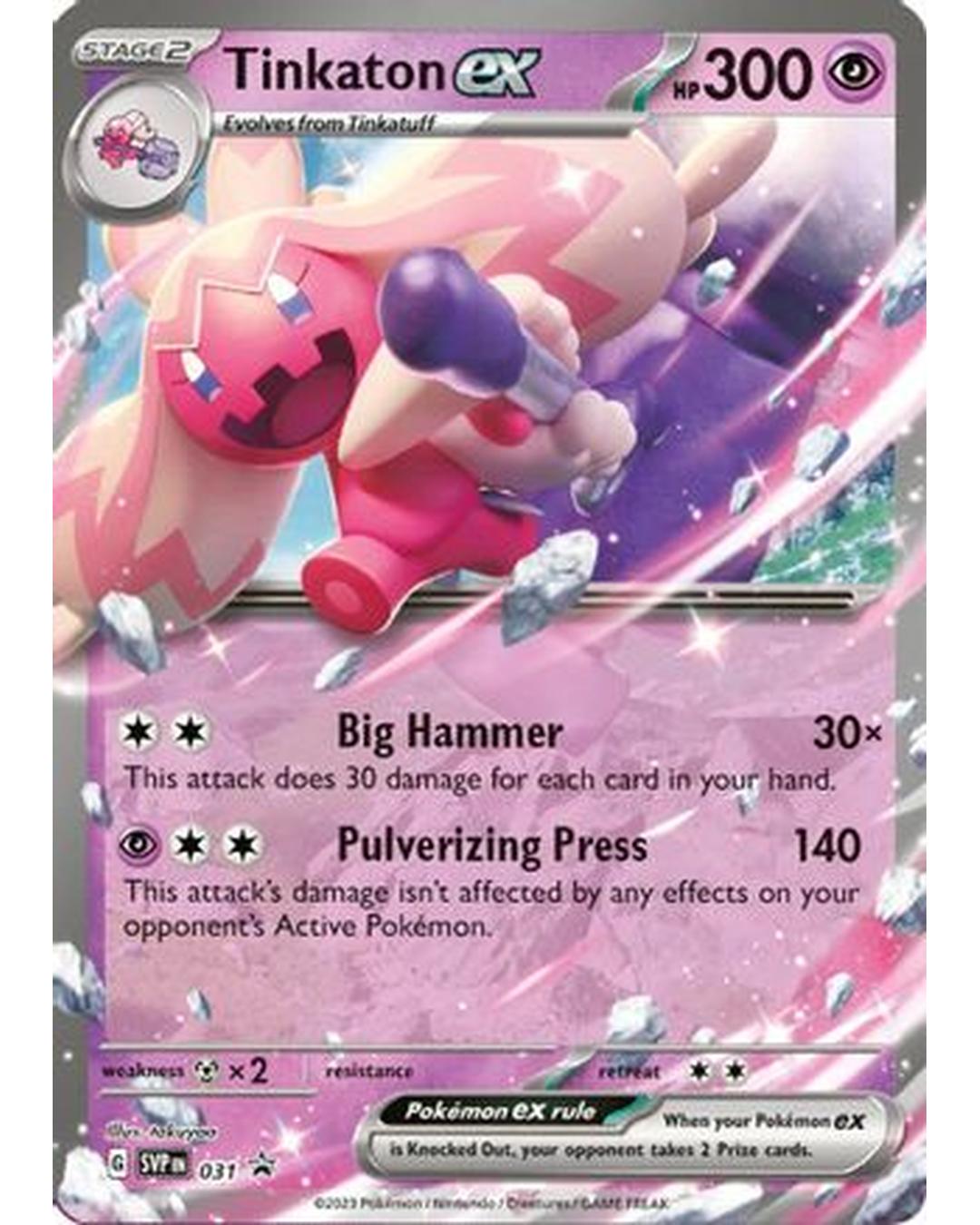 Tinkaton ex 031  - Holofoil SV Scarlet & Violet Promo Cards - Promo