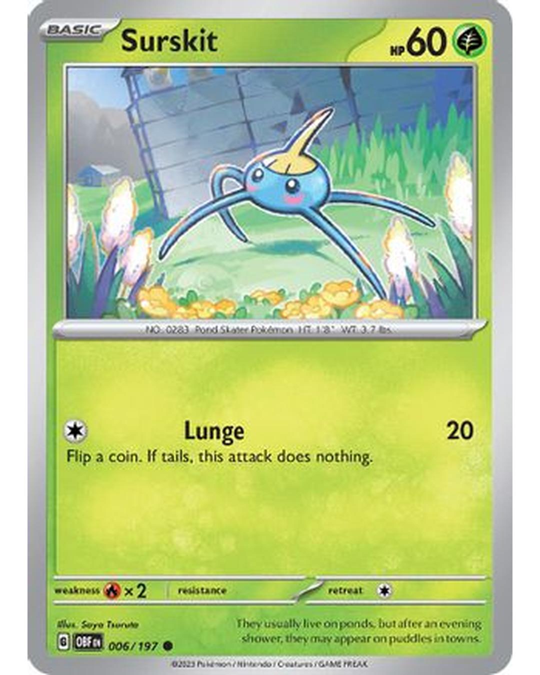 Surskit 006/197  SV03 Obsidian Flames - Common