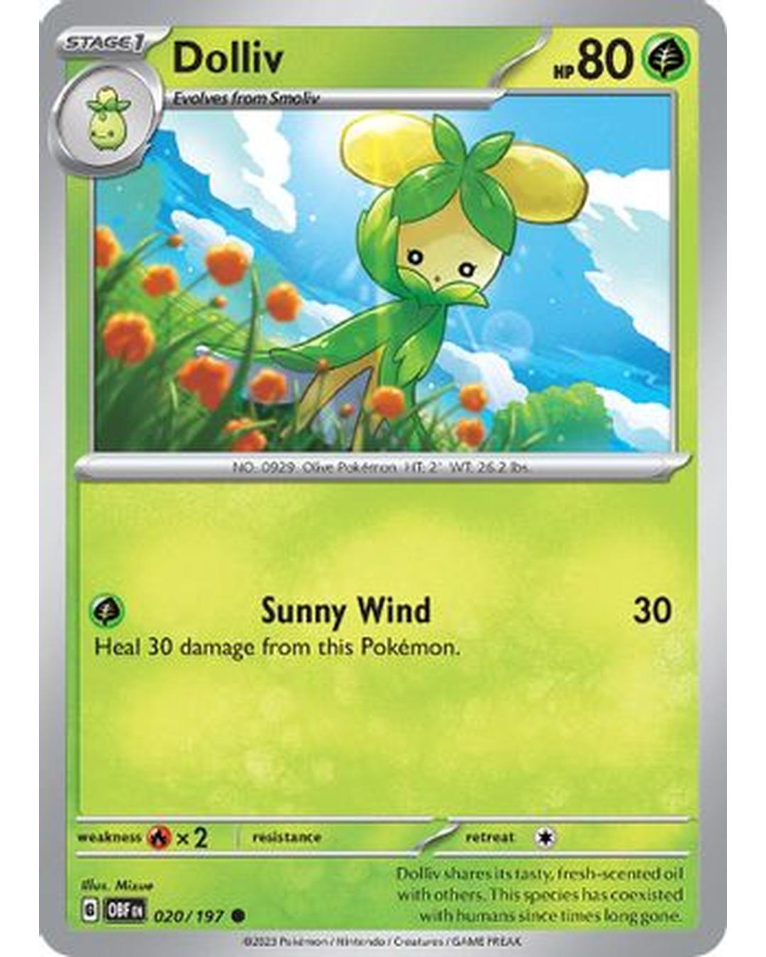 Dolliv 020/197  SV03 Obsidian Flames - Common