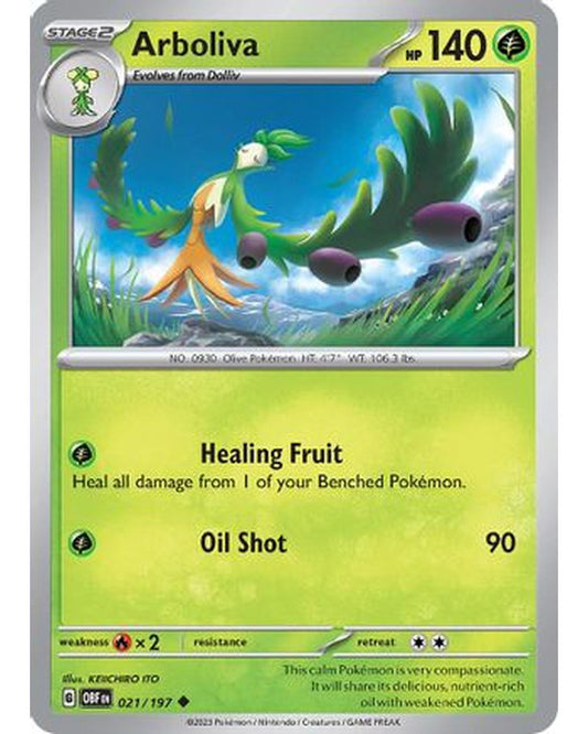 Arboliva 021/197  SV03 Obsidian Flames - Uncommon