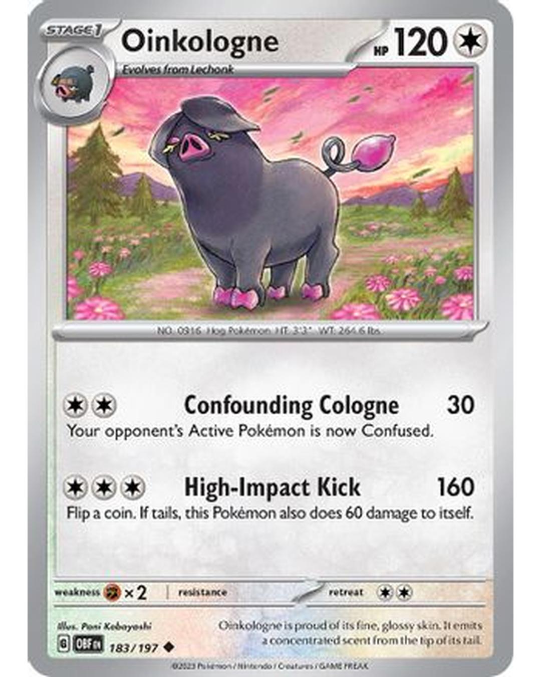 Oinkologne 183/197  SV03 Obsidian Flames - Uncommon