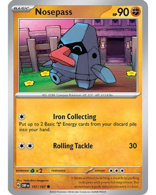 Nosepass 107/197  SV03 Obsidian Flames - Common