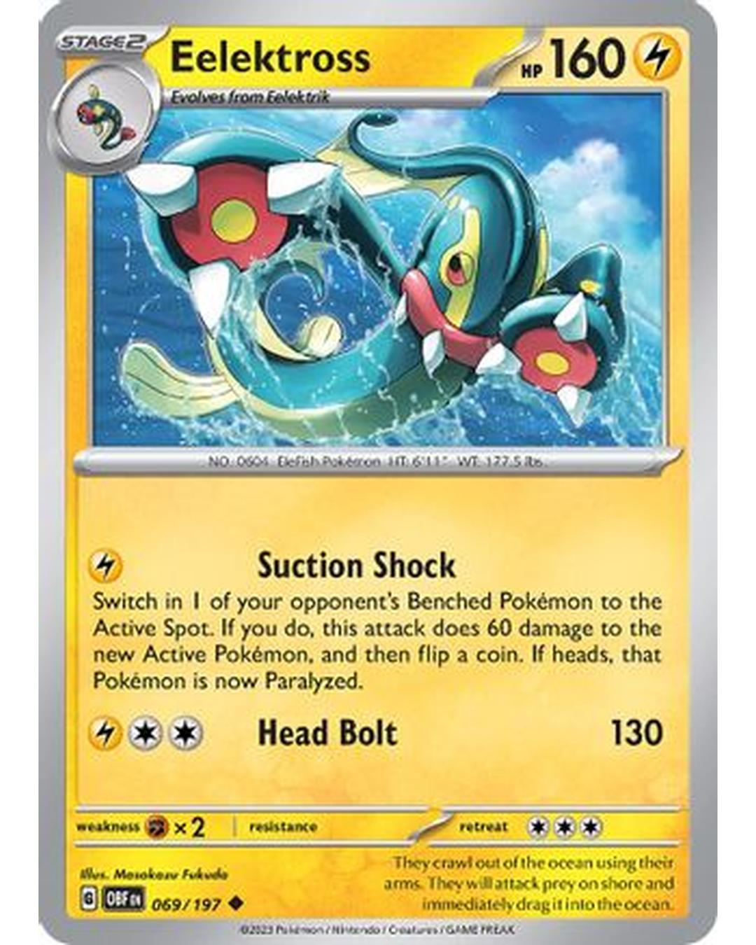 Eelektross 069/197  SV03 Obsidian Flames - Uncommon