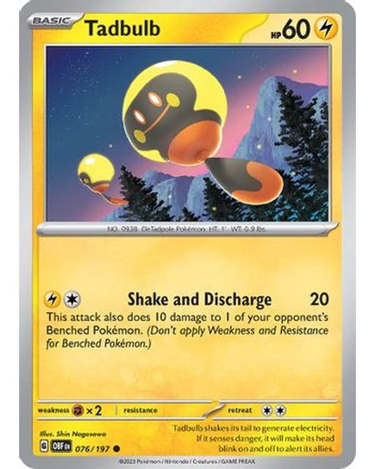 Tadbulb 076/197 076/197  SV03 Obsidian Flames - Common