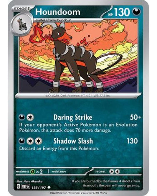 Houndoom 133/197  SV03 Obsidian Flames - Uncommon