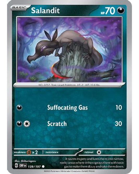 Salandit 139/197  SV03 Obsidian Flames - Common