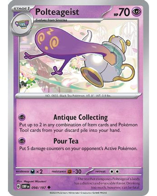 Polteageist 098/197  SV03 Obsidian Flames - Uncommon
