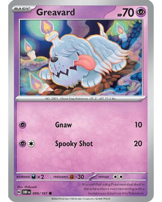 Greavard 099/197  SV03 Obsidian Flames - Common