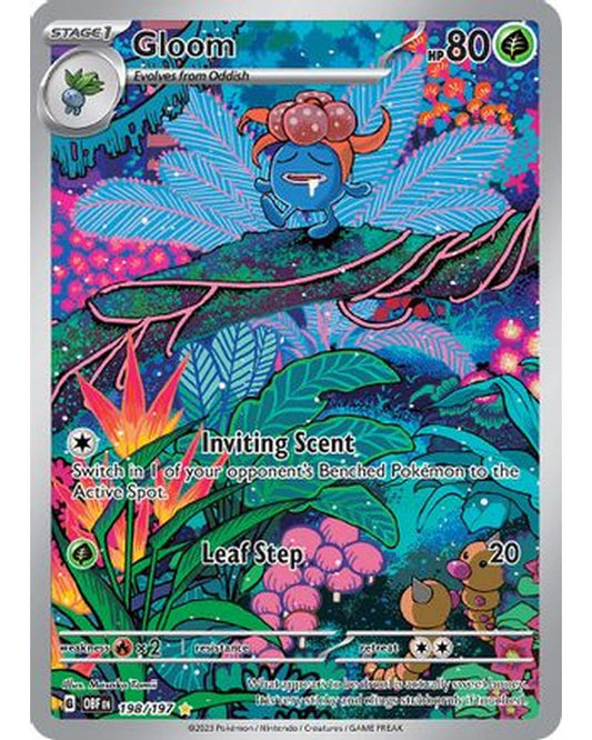 Gloom 198/197  - Holofoil SV03 Obsidian Flames - Illustration Rare