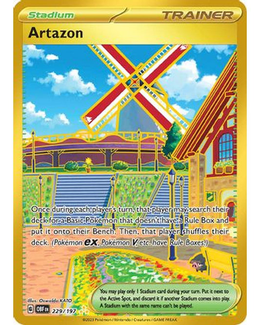 Artazon 229/197  - Holofoil SV03 Obsidian Flames - Hyper Rare