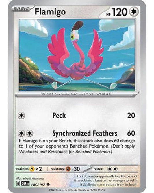 Flamigo 185/197  SV03 Obsidian Flames - Uncommon