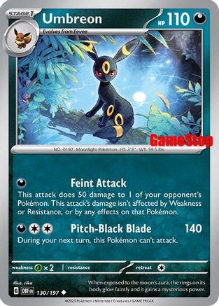 Umbreon 130/197  - Reverse Holofoil Miscellaneous Cards & Products - Promo
