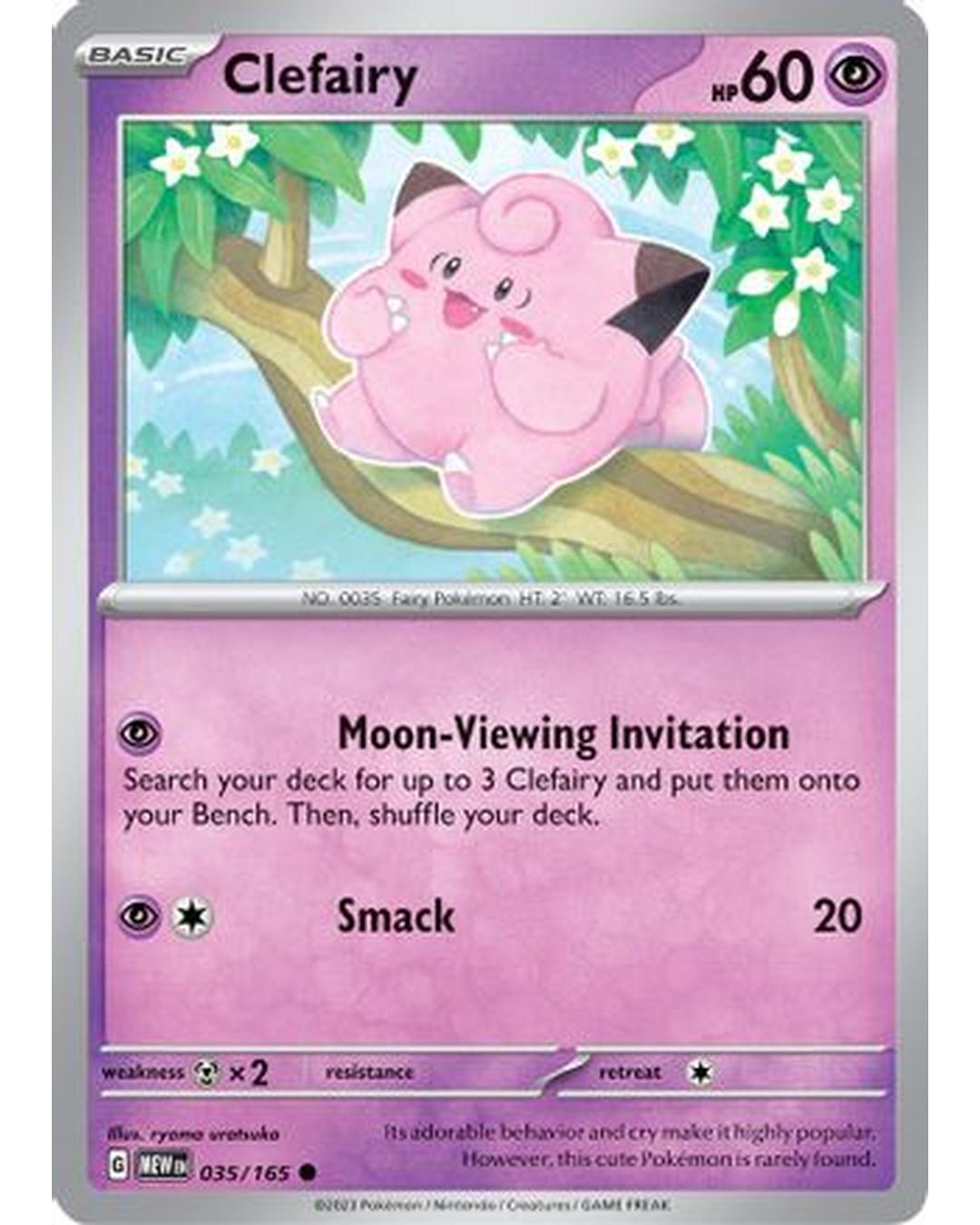 Clefairy 035/165  SV Scarlet & Violet 151 - Common